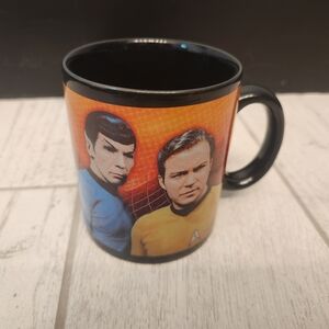 Star Trek Ceramic Coffee Mug 12 Oz Captain Kirk And Spock CBS Studios